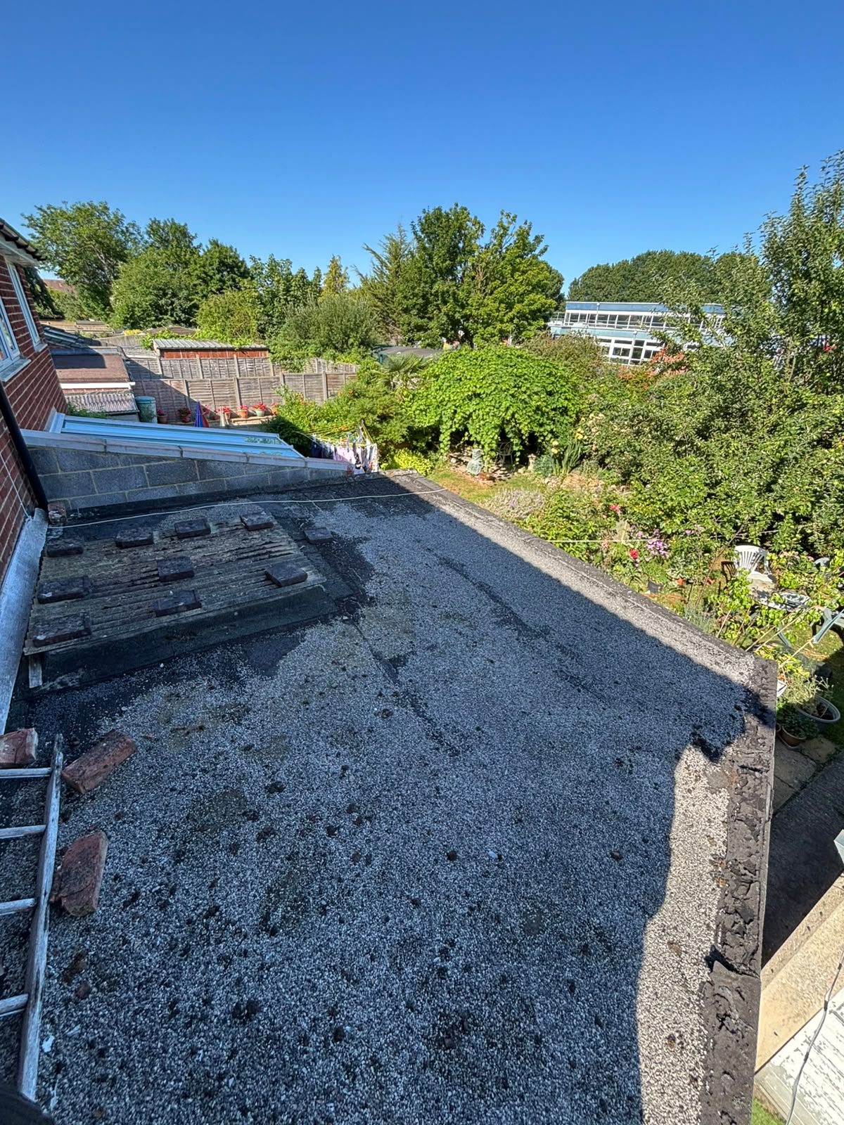 Flat roof — before photo 1 by White Horse Roofing Services, Oxfordshire