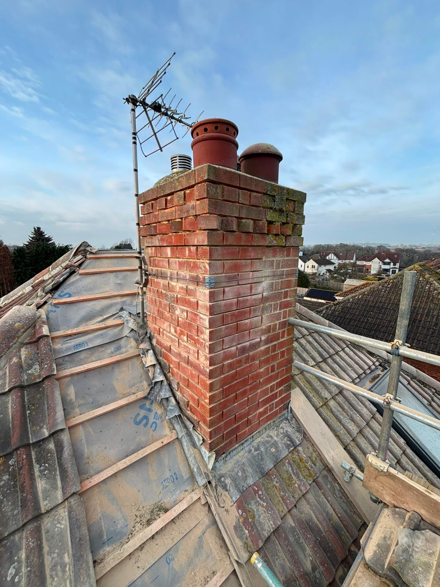 Chimney repair — after photo 1 by White Horse Roofing Services, Oxfordshire