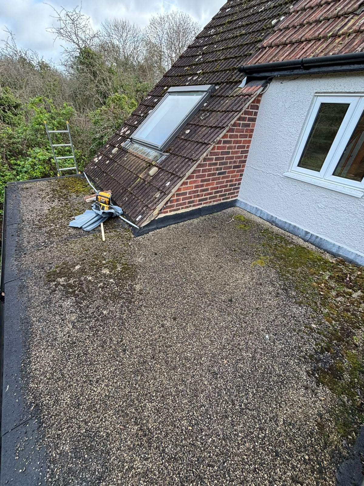 Flat roof — before photo 5 by White Horse Roofing Services, Oxfordshire